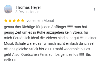 Google Bewertung von Thomas Heyer