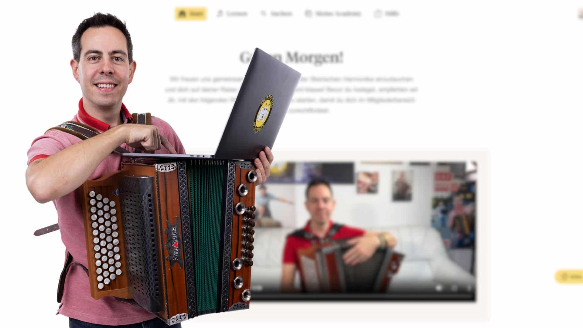 Thomas zeigt wie Harmonika online lernen funktioniert
