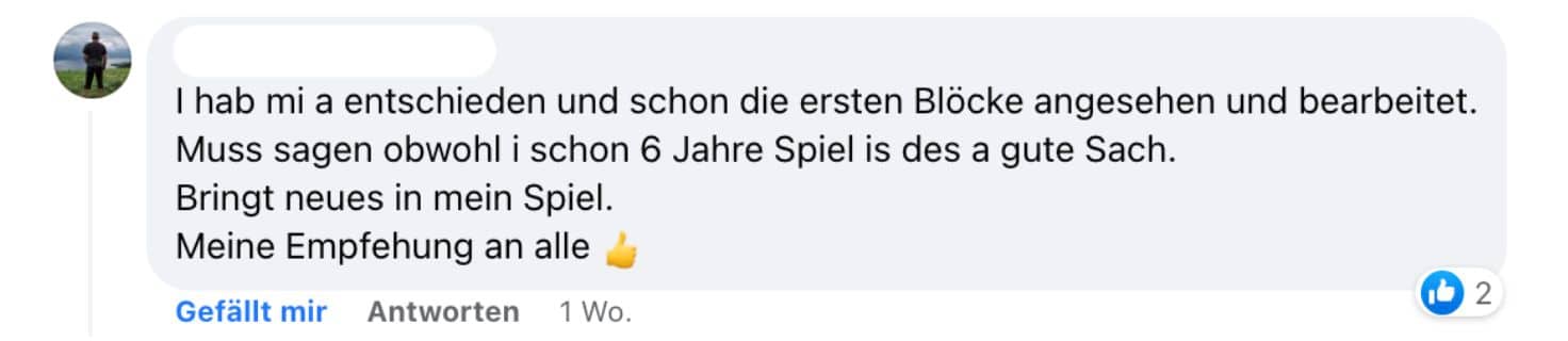 Testimonial für Online-Kurse Karusell Slider 5