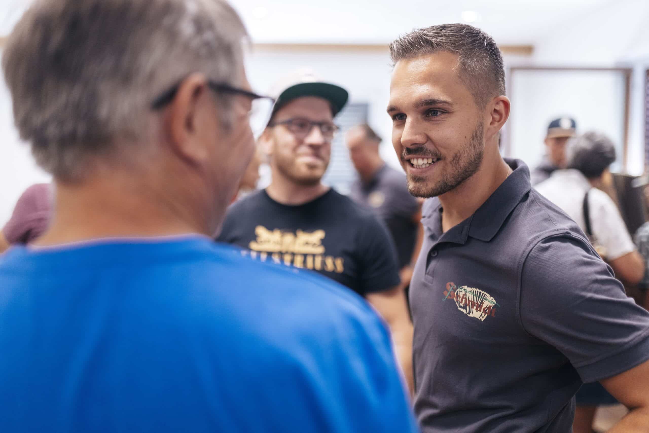 Tiroler Ziachorgel Tage Richi mit Besucher