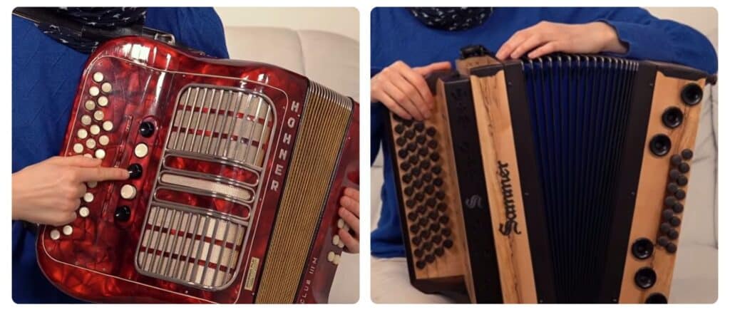 Club-Harmonika vs Steirische Harmonika im direkten Vergleich